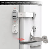 Furniture Safety Multifunction Accessories Lock for Baby (Adjustable-Grey)